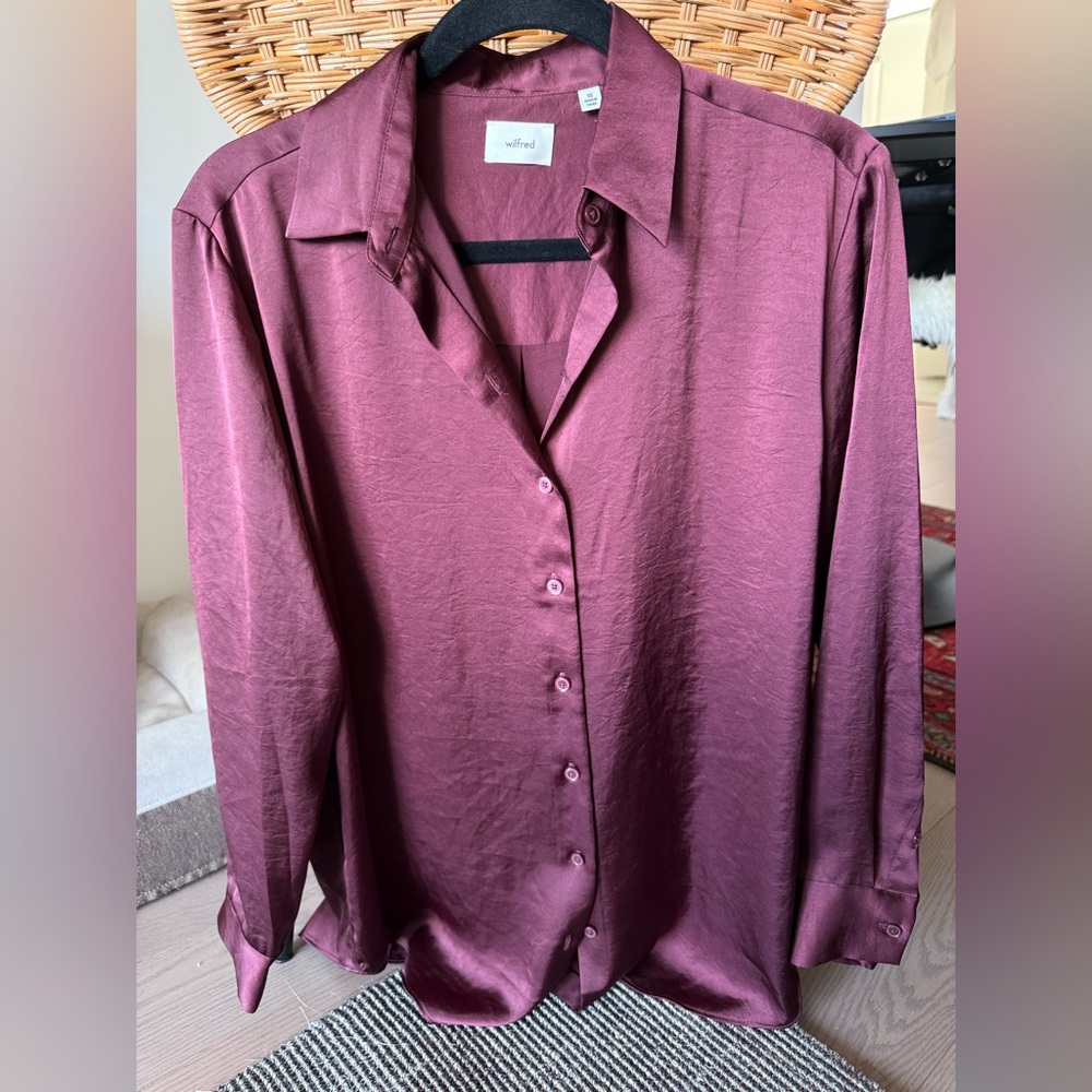 Aritzia - Wilfred Silky Button Up